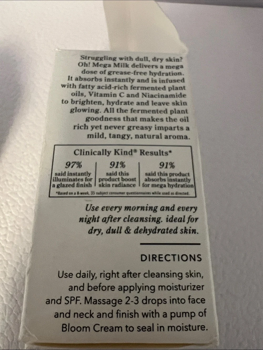 Beekman 1802 Oh! Mega Milk fermented barrier boosting facial oil